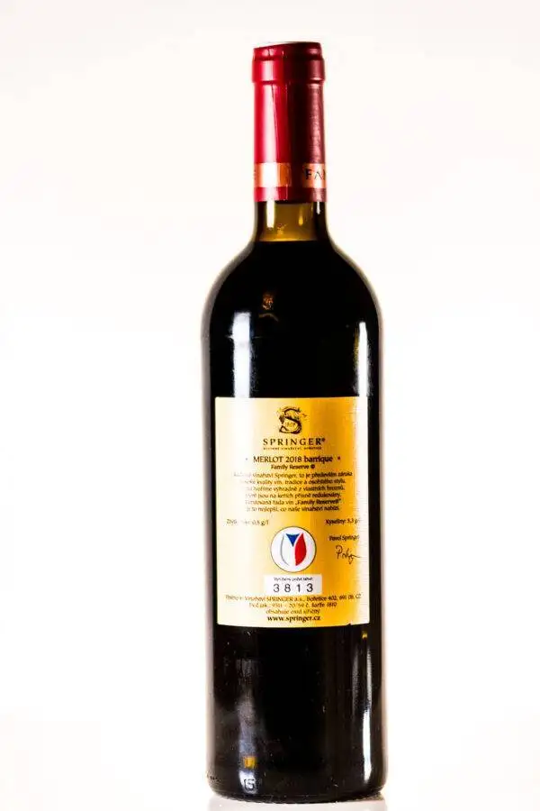 <B>Pavel Springer - Merlot Family Reserve 2018 </B><BR>The best Czech Merlot - Image 2