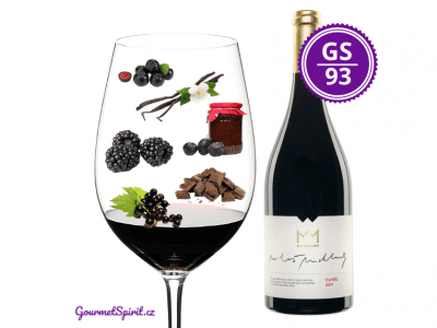 <B>Miloš Michlovský - Cuvée 2019, výběr z hroznů, suché - Cabernet Sauvignon + Merlot + Carmenere </B><BR> Top 15 Cabernet posledního desetiletí Česka