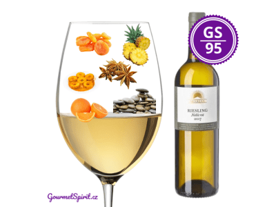 <B>Velký SONBERK - Riesling Noble Rot 2017, polosuchý </B><BR> Top 3 Ryzlink rýnský Česka posledních deseti let
