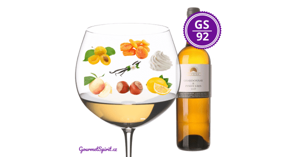 <B>Velký SONBERK - Chardonnay & Pinot Gris 2018, barrique, suché</B> <BR>Fantastické moravské víno inspirované "bílým burgundským"