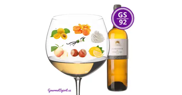 <B>Velký SONBERK - Chardonnay & Pinot Gris 2018, barrique, suché</B> <BR>Fantastické moravské víno inspirované "bílým burgundským"
