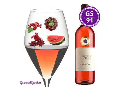<B>Víno J. Stávek - Rosé Bočky 2019, VOC Modré Hory </B><BR> 2. nejlepší rosé Česka