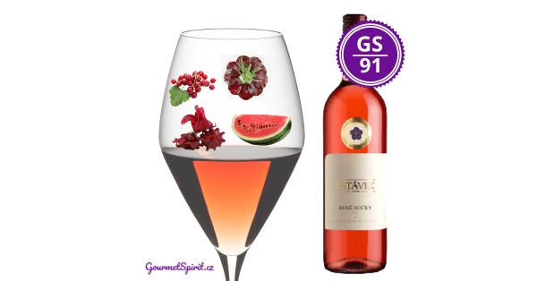 <B>Víno J. Stávek - Rosé Bočky 2019, VOC Modré Hory </B><BR> 2. nejlepší rosé Česka