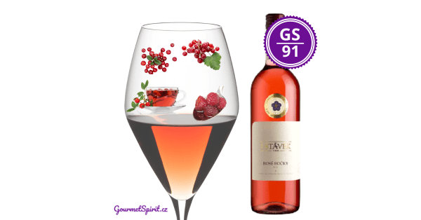 <B>Víno J. Stávek - Rosé Bočky 2020, VOC Modré Hory </B><BR> 2. nejlepší rosé Česka - ojedinělé maturované růžové víno, které umí zrát