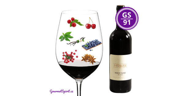 <B>Víno J. Stávek - Pinot noir selekce sudů 2019, suché </B><BR> Rulandské modré zrájící v 5 různých nových sudech z francouzského dubu