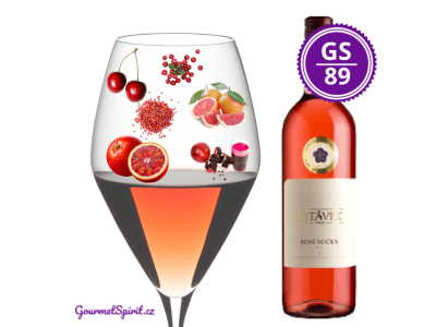 <B>Víno J. Stávek - Rosé Bočky 2018, VOC Modré Hory </B><BR> Příjemně nazrálé archivní růžové víno - Top 15 rosé Česka