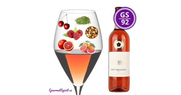 <B>Víno J. Stávek - Rosé Trkmanska 2020, VOC Modré Hory </B><BR> Nejlepší rosé víno z ČR