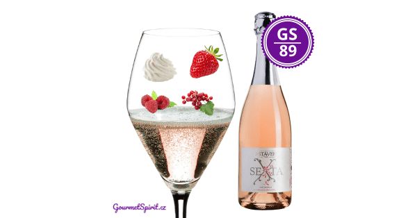 <B>Víno J. Stávek - Sexta rosé sekt 2016, brut </B><BR> Top 3 rosé sekt z ČR