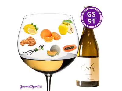 <B>Gala vinařství - Hermes Chardonnay 2020</B><BR>Špičkové Chardonnay z vápencového podloží Pálavy - Top 15 Chardonnay Česka