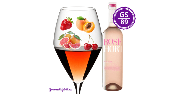 <B>VINO HORT - Pinot rosé 2021, pozdní sběr </B><BR> Top 15 tiché rosé Česka - z odrůd Pinot noir a šampaňské odrůdy Meunier