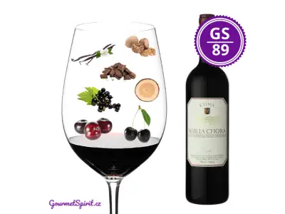 <B>Ktima Biblia Chora - Červené 2021 PGI Pangeon </B><BR> Suché cuvée Bordeaux odrůd (Cabernet & Merlot) "okořeněné" tradičním řeckým Agiorgitiko