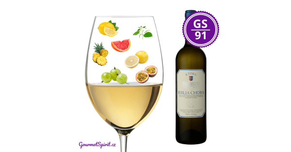<B>Ktima Biblia Chora - Bílé 2023 PGI Pangeon </B><BR> Okouzlující cuvée odrůd Sauvignon Blanc a nejslavnější řecké odrůdy Assyrtiko
