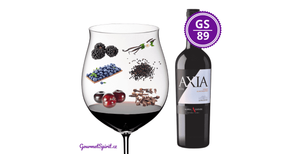 <B>Ktima (Estate) Alpha - Axia Red PGI Florina 2018, Řecko </B><BR> Plné komplexní červené cuvée původní řecké odrůdy Xinomavro a francouzského Syrah