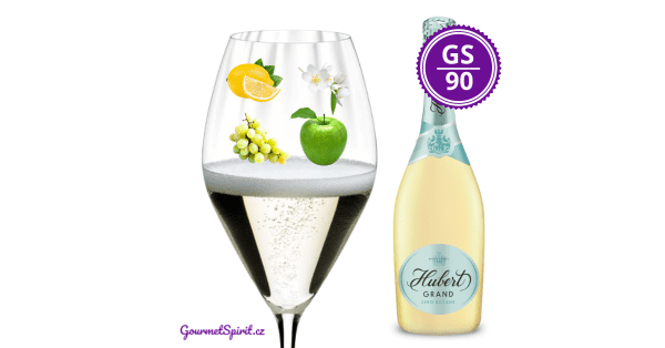 <B>Hubert - Grand Zero Dosage, Slovensko </B><BR> Svěží, elegantní, aromatický sekt - Top 100 Salón vín Slovenska