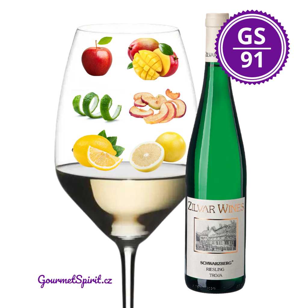 Nejlepší sladká vína Česka - Vinařství Zilvar Wines - Riesling Schwarzberg 2021 sladké