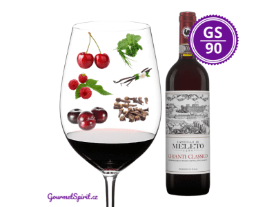 <B>Castello di Meleto - Chianti Classico DOCG 2021 </B><BR> Vynikající červené víno za velmi dostupnou cenu z toskánského vinařství s více než 700-letou tradicí