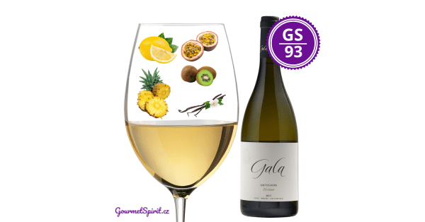 <B>Gala vinařství - Hermes Sauvignon 2021</B><BR>Top 3 Sauvignon Česka; z vápencového podloží Pálavy