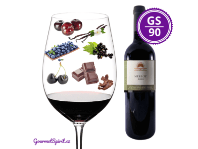 <B>Velký SONBERK - Merlot 2020 </B><BR> Jediné červené víno ze Sonberku - Top 30 Merlot Česka