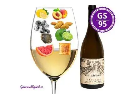 <B>Vinařství Argyros - Assyrtiko cuvée "Evdemon" 2019, Santorini </B><BR> Bílé BIO geniální víno s ohromnou houbkou, svěží přísnou kyselinou a  neuvěřitelně dlouhou dochutí