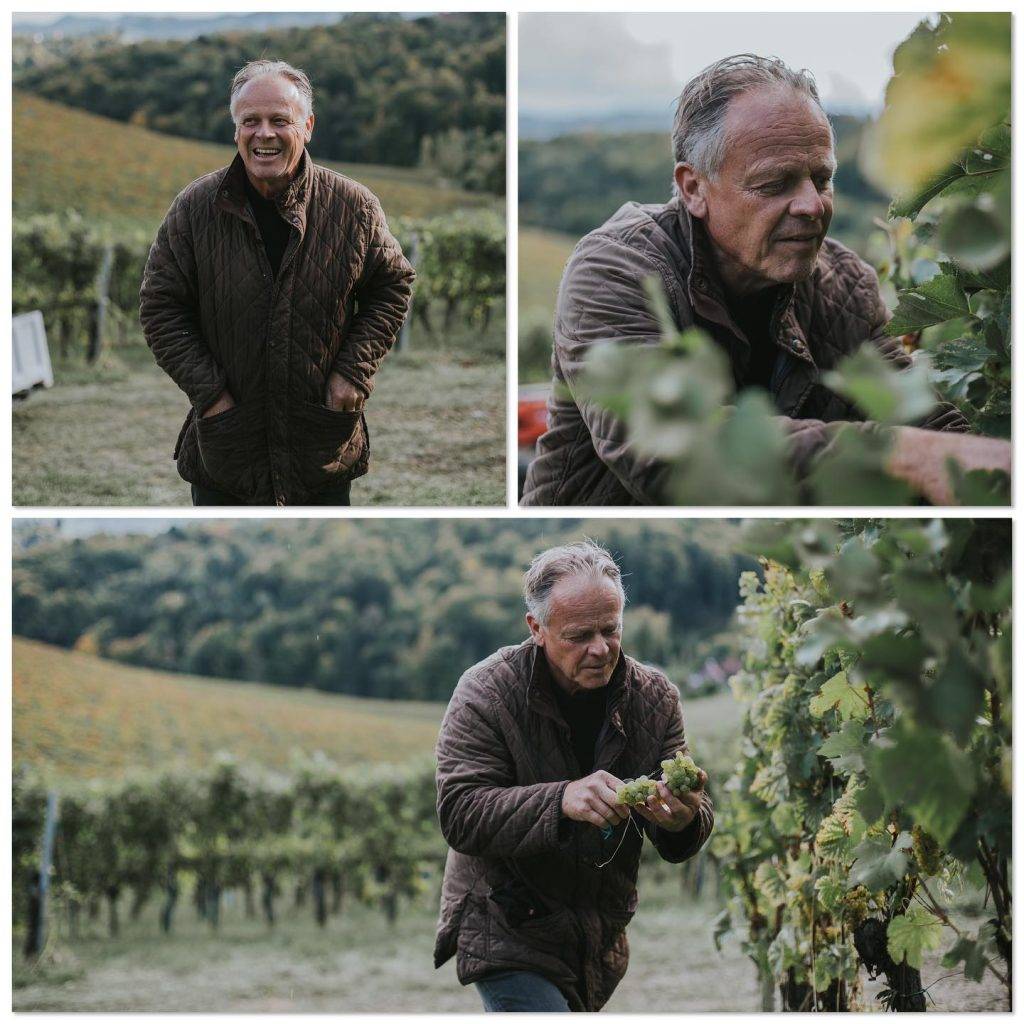 Weingut Tement - Vinařství Tement - Manfred Tement ve vinici