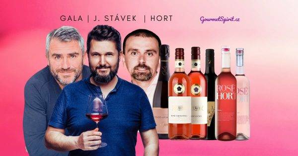 <B>Nejlepší rosé vína České republiky</B><BR>Výběr 6 nejlépe hodnocených vín ve svých kategoriích podle prestižního průvodce Nejlepší vína ČR časopisu Wine & Degustation<BR>6ks x 0,75l