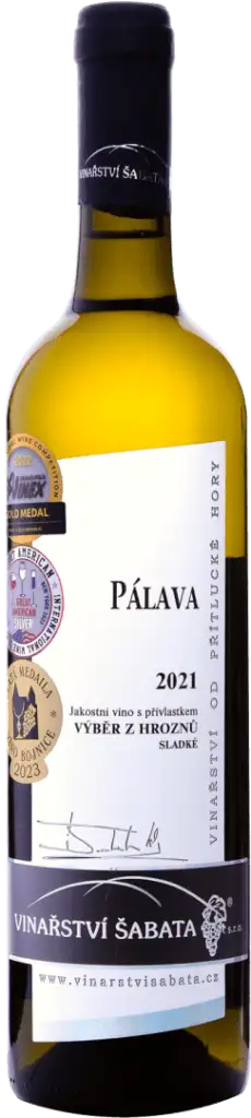 Nejlepší Pálava Česka - Šabata - Pálava 2021, polosladké