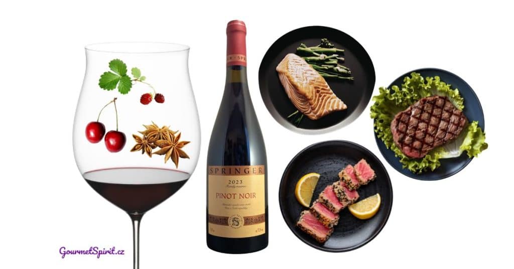 Vinařství Springer Pinot Noir Family Reserve | Párování s jídlem podle Gourmetspirit.cz