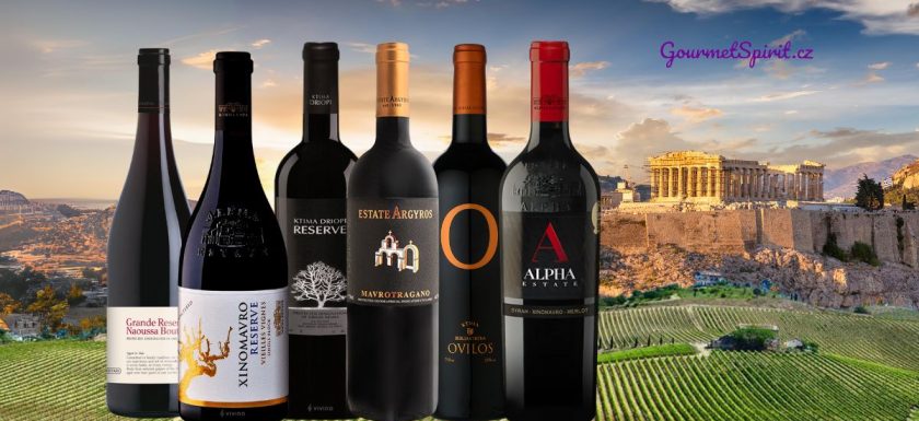 Nejlepší červená vína Řecka - degustační sada na GourmetSpirit.cz