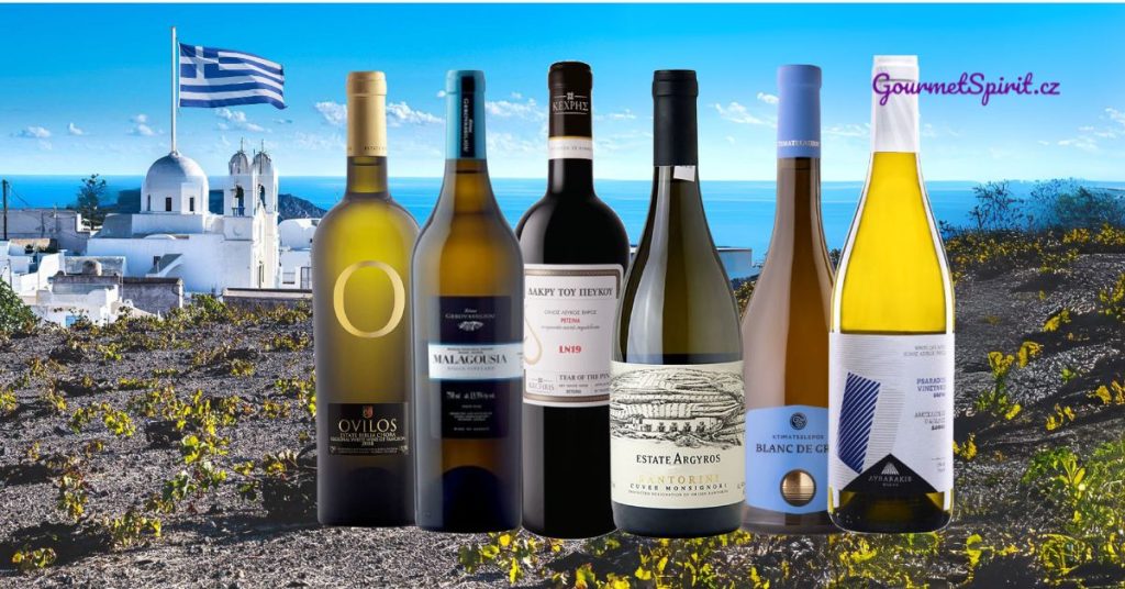 Sada nejlepší bílá vína Řecka
