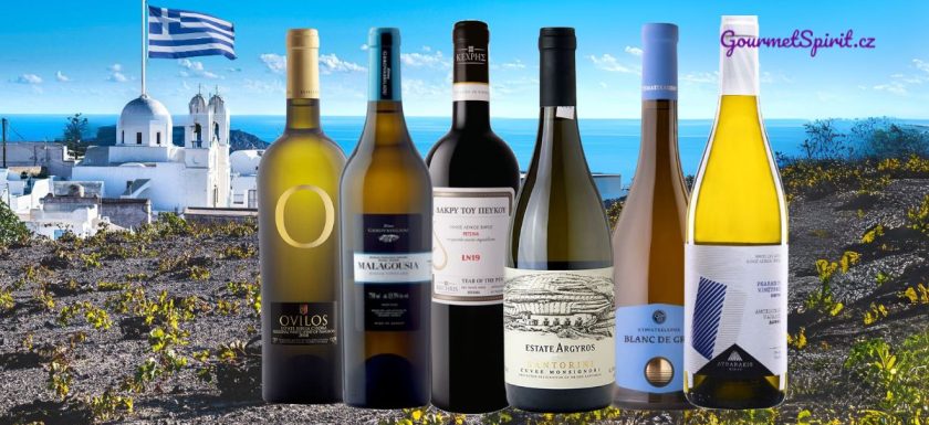 Sada nejlepší bílá vína Řecka