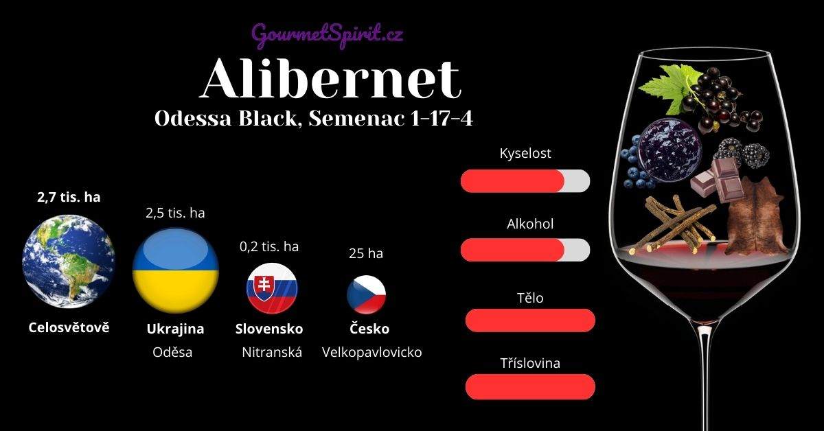 Alibernet infografika podle Gourmetspirit.cz