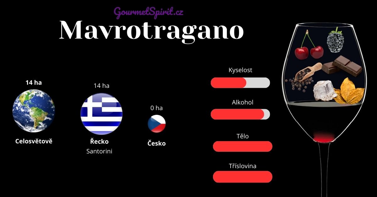 Mavrotragano infografika podle GourmetSpirit.cz
