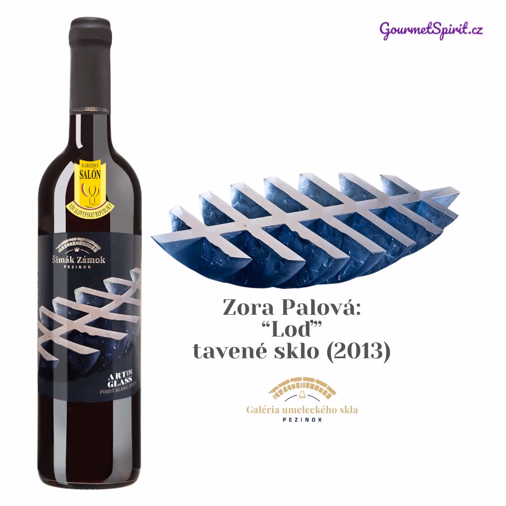 Pinot Blanc 2019 Art in Glass - Zora Palová - Loď