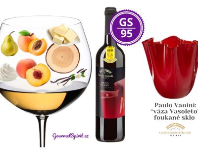 Pinot Blanc 2019 Art in Glass - Paulo Vanini - váza Vasoleto