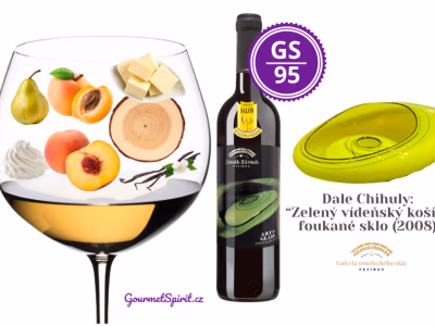 Pinot blanc 2019 Art in Glass - Dale Chihuly - Zelený vídeňský košík