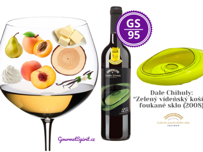 Pinot blanc 2019 Art in Glass - Dale Chihuly - Zelený vídeňský košík