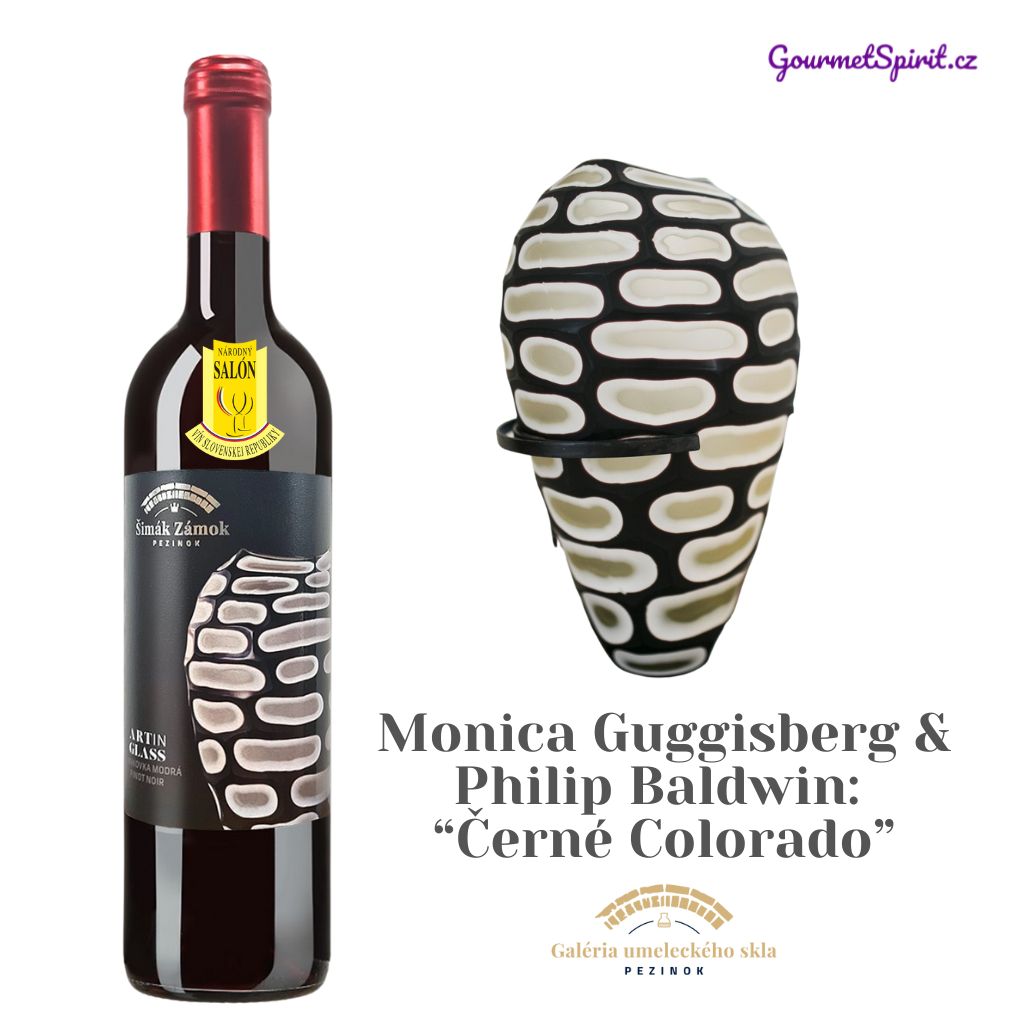 Frankovka Pinot Noir Art in Glass - Monica Guggisberg & Philip Baldwin “Černé Colorado”