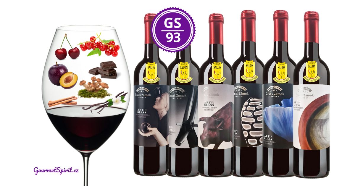 Art in Glass Frankovka Pinot Noir - Exkluzivní kolekce 6 vín a etiket na Gourmetspirit.cz