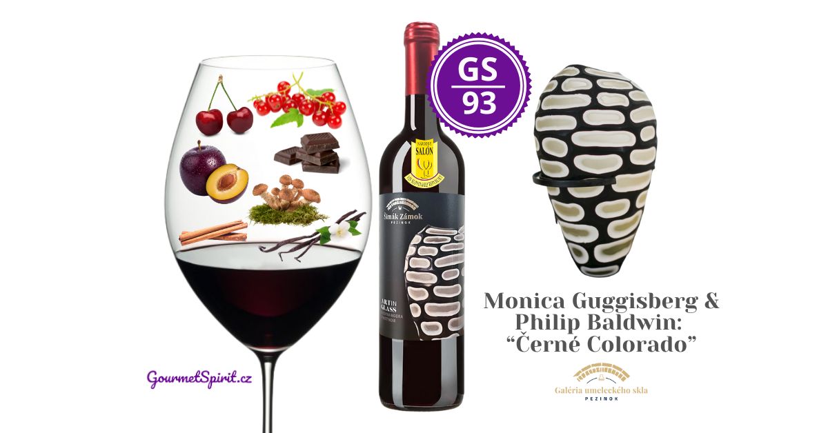 Frankovka Pinot Noir Art in Glass - Monica Guggisberg & Philip Baldwin “Černé Colorado”