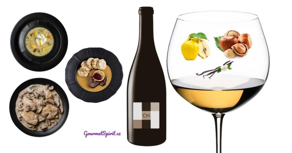 Hort Chardonnay sur lie | Smetanové a houbové omáčky v zimní sadě vín | Gourmetspirit.cz