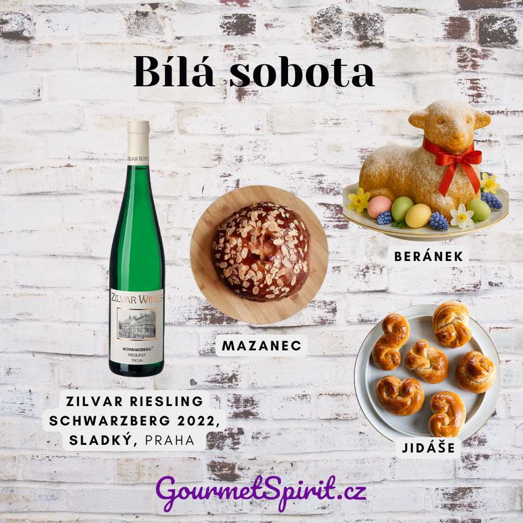 Bílá sobota - mazanec, jidáše a sladký Ryzlink