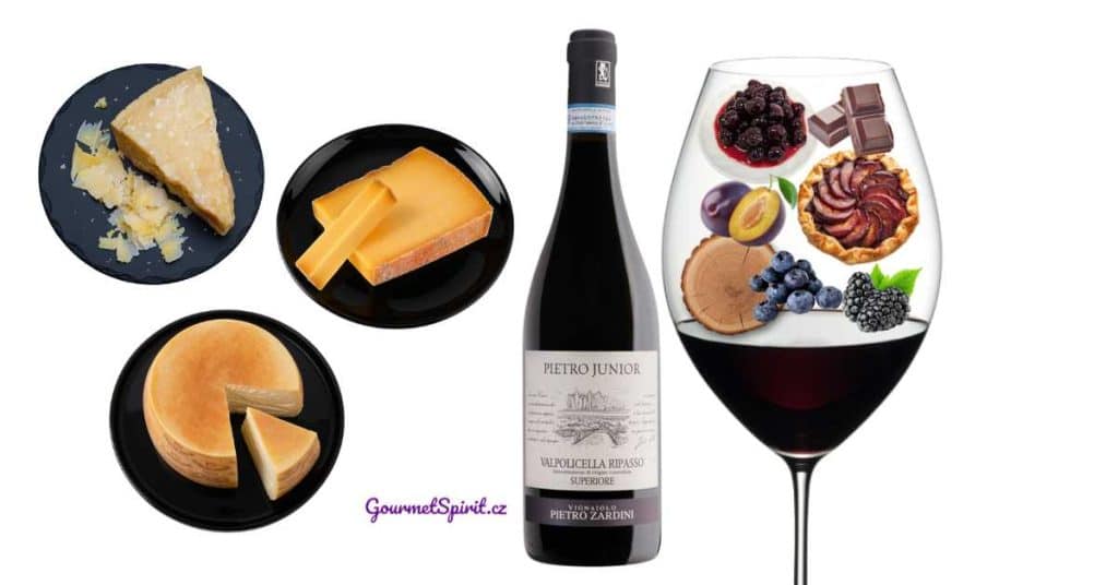 Pietro Zardini Valpolicela Ripasso | Párování s vyzrálým tvrdými sýry | Podzimní sada vín podle Gourmetspirit,cz