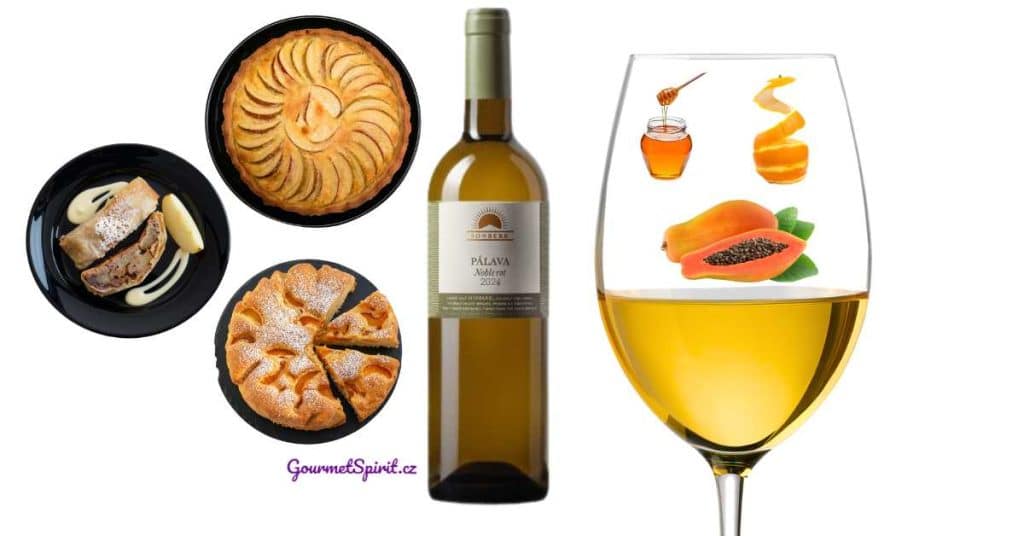 Velký Sonberk Pálava Noble Rot | Párování s jablečnými a hruškovými dezerty podle GourmetSpirit.cz