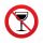 Wine glass sign icon. Don`t drink alcohol symbol. Red prohibition sign. Stop symbol. Vector